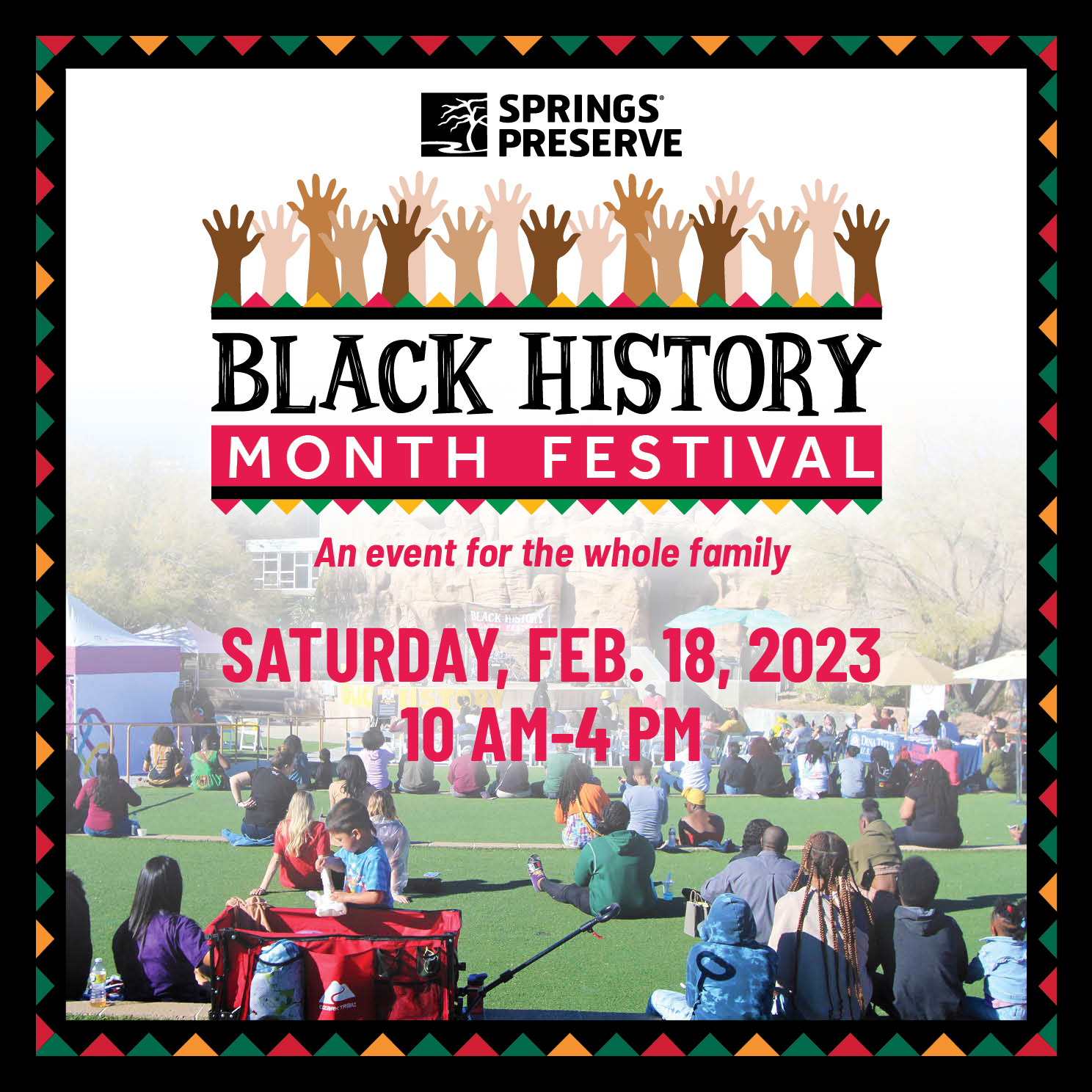 Springs Reserve Black History Month Family Festival Flyer